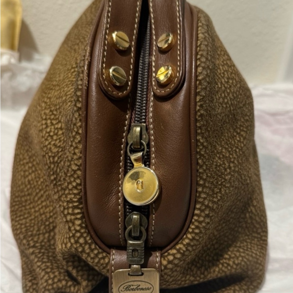 Borbonese Partridge Suede Rare Large
Weekender Dome